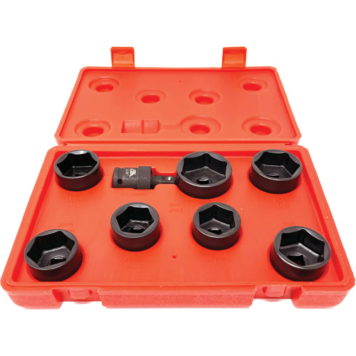 Ensemble de douilles pour filtre &agrave; huile &agrave; profil extra-bas, 8 morceaux Helyx Safety & Industrial Supplies