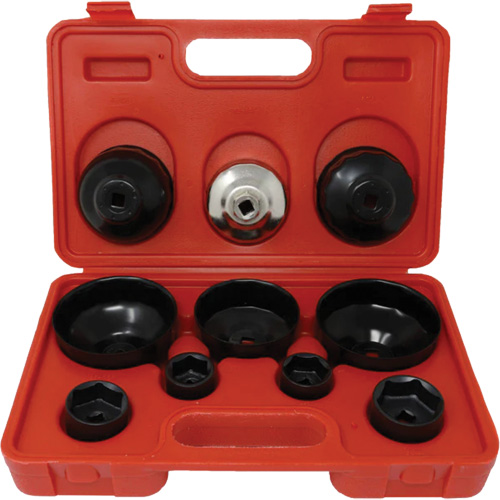 Coffret cl&eacute;s de filtre &agrave; huile 10 morceaux Helyx Safety & Industrial Supplies