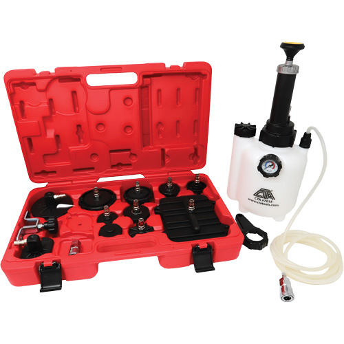 Trousse maître de purgeur de freins sous pression avec adaptateurs Helyx Safety & Industrial Supplies