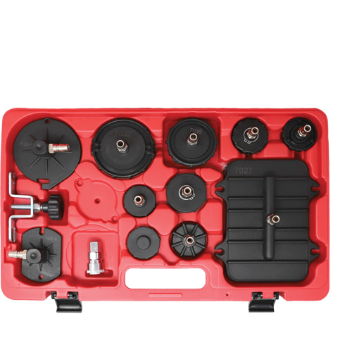 Trousse maître de purgeur de freins sous pression avec adaptateurs Helyx Safety & Industrial Supplies
