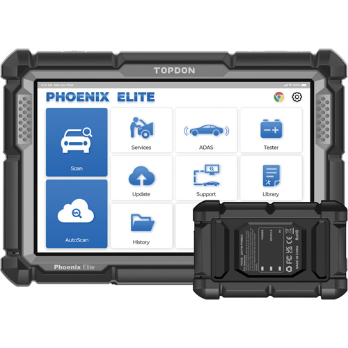 Outil de diagnostic de niveau constructeur Phoenix Elite avec &eacute;cran 10,1", programmation bas&eacute;e sur l'infonuage et CANFD Helyx Safety & Industrial Supplies