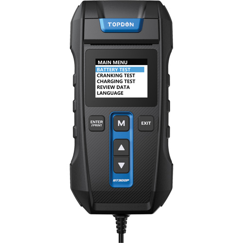 BT300P Battery, Charging & Cranking System Tester with Printer Helyx Safety & Industrial Supplies