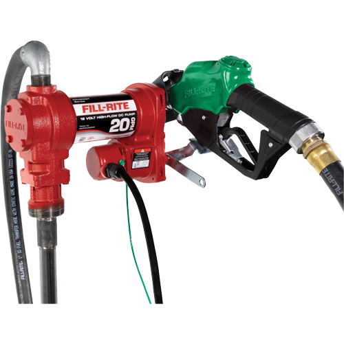 12V Fuel Transfer Pump with Nozzle Helyx Safety & Industrial Supplies