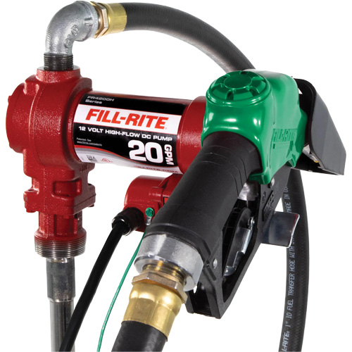 12V Fuel Transfer Pump with Nozzle Helyx Safety & Industrial Supplies
