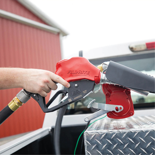 Pistolet de distribution automatique rouge pour essence Helyx Safety & Industrial Supplies