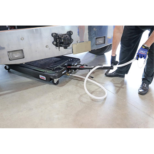 Drain pour camion &agrave; profil bas avec pompe &eacute;lectrique Helyx Safety & Industrial Supplies