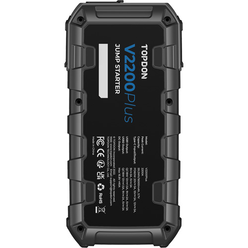V2200Plus 2-in-1 2200 Peak Amp Jump Starter, Battery & System Tester Helyx Safety & Industrial Supplies