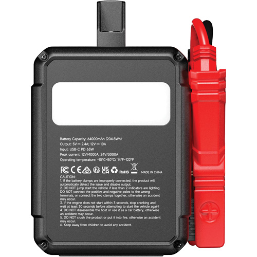Survolteur V4000 HD 12 V/24 V 4000 A Helyx Safety & Industrial Supplies