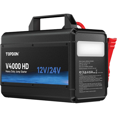 Survolteur V4000 HD 12 V/24 V 4000 A Helyx Safety & Industrial Supplies