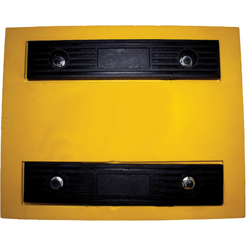Cale de roue, Polyur&eacute;thane, Jaune, 15-1/4" la x 12-1/8'' p x 10-3/4" h Helyx Safety & Industrial Supplies