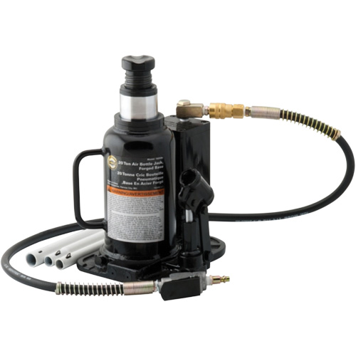 Air Actuated Bottle Jack, 20 Ton(s), Air Hydraulic, 18-3/4" Raised Height Helyx Safety & Industrial Supplies