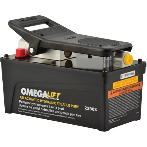 Pompe &agrave; pied pneumatique 10 000 PSI avec r&eacute;servoir de 91,5 po³ Helyx Safety & Industrial Supplies