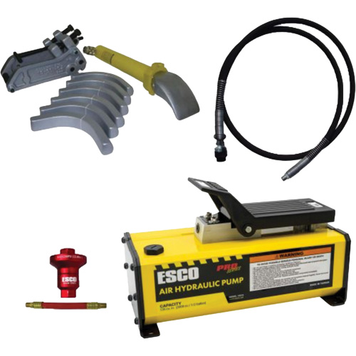 Ensemble de t&ecirc;te de brise-talon pour pneus g&eacute;ants avec pompe hydraulique de 1/2 gallon Helyx Safety & Industrial Supplies