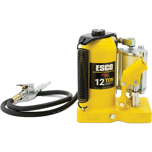 Pro Series Bottle Jack, 12 Ton(s), Air Hydraulic, 18-1/2" Raised Height Helyx Safety & Industrial Supplies