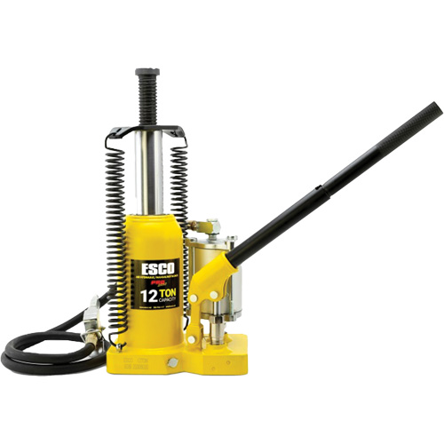 Pro Series Bottle Jack, 12 Ton(s), Air Hydraulic, 18-1/2" Raised Height Helyx Safety & Industrial Supplies