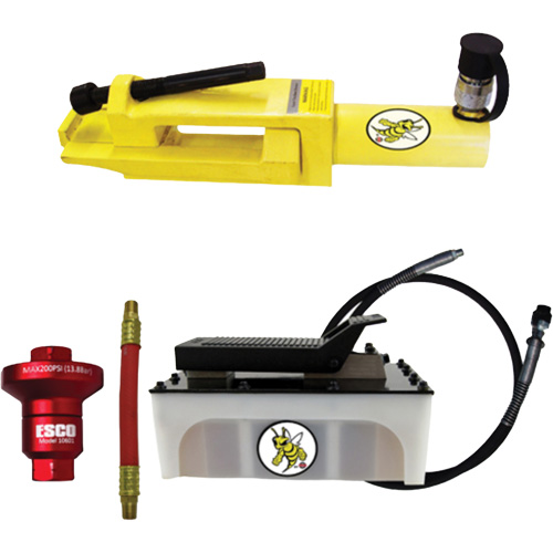 Ensemble de brise-talon pour pneus g&eacute;ants/&eacute;quipement de terrassement Yellow Jackit Helyx Safety & Industrial Supplies