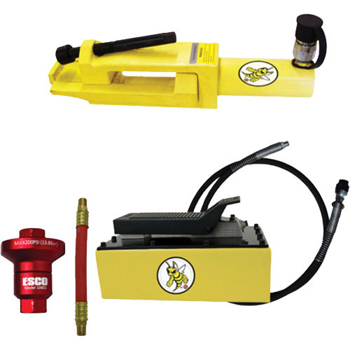 Ensemble de brise-talon pour pneus g&eacute;ants/&eacute;quipement de terrassement Yellow Jackit Helyx Safety & Industrial Supplies