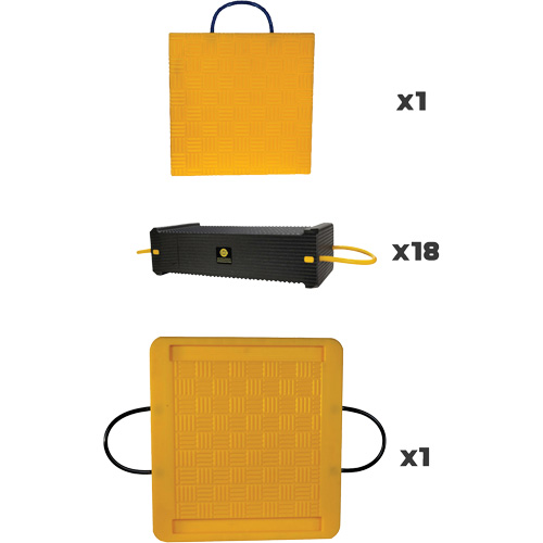20-Piece CribLok Composite Cribbing System Kit Helyx Safety & Industrial Supplies