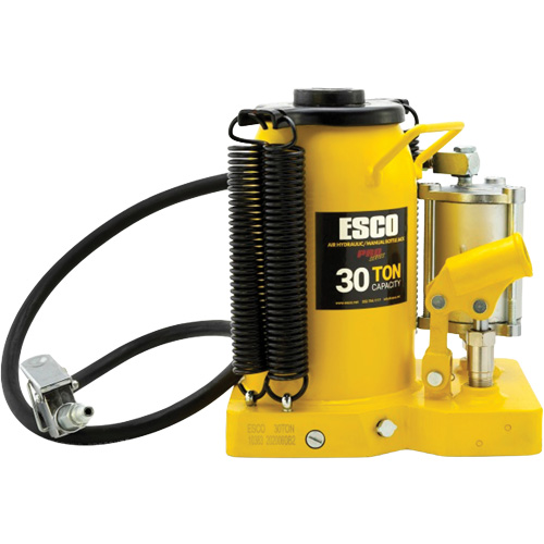Cric-bouteille de s&eacute;rie Pro, 30 tonnes, Air comprim&eacute;/hydraulique, 20" Hauteur &eacute;lev&eacute;e Helyx Safety & Industrial Supplies