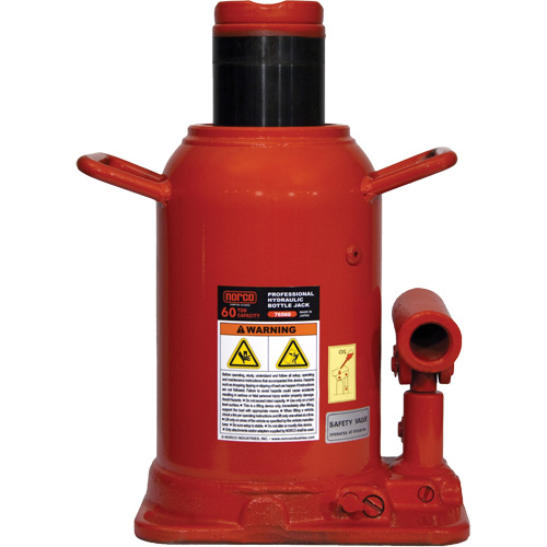 Professional Bottle Jack, 60 Ton(s), 18-11/16" Raised Height Helyx Safety & Industrial Supplies