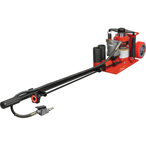 Low Height Floor Jack, 20 Ton(s) Capacity, 8-5/8" Lowered, 22-3/4" Raised, Air Hydraulic Helyx Safety & Industrial Supplies