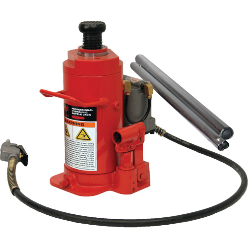 Standard Height Bottle Jack, 12 Ton(s), Air Hydraulic, 19-3/4" Raised Height Helyx Safety & Industrial Supplies