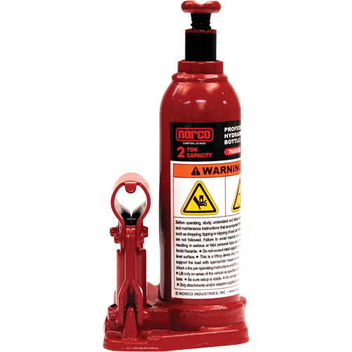 Cric &agrave; bouteille hydraulique professionnel, 2 tonne(s), 14-1/2" Hauteur &eacute;lev&eacute;e Helyx Safety & Industrial Supplies
