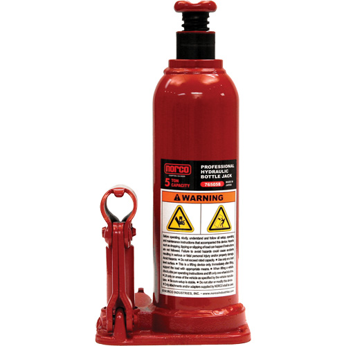 Cric &agrave; bouteille hydraulique professionnel, 5 tonne(s), 18-7/8" Hauteur &eacute;lev&eacute;e Helyx Safety & Industrial Supplies