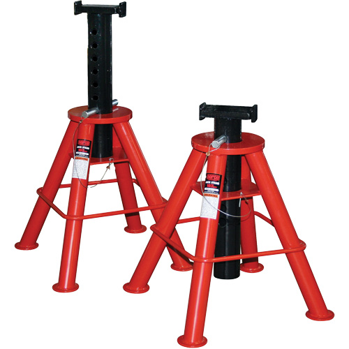 High Height Jack Stand, Locking Pin, 10 Tons Capacity, 28" - 47" H Helyx Safety & Industrial Supplies