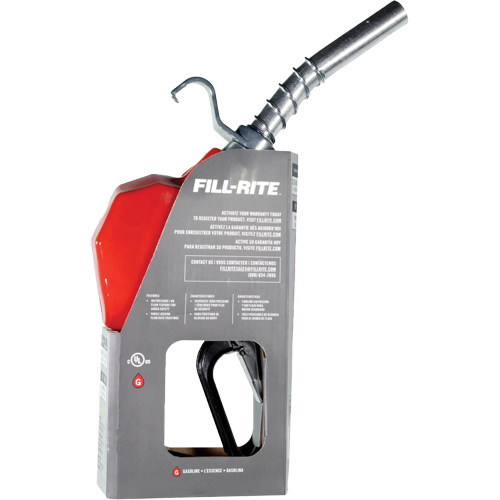 Red Automatic Gasoline Spout Nozzle Helyx Safety & Industrial Supplies