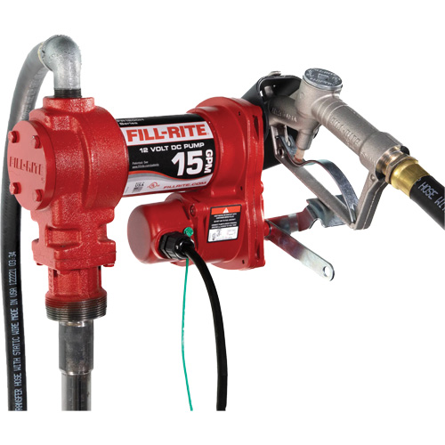 Pompe de transfert de carburant 12 V CC avec pistolet Helyx Safety & Industrial Supplies