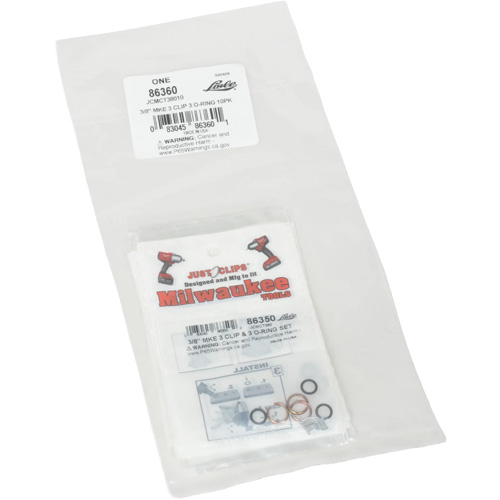 Jeu de clips et joints toriques de 3/8 po pour Milwaukee - en vrac Helyx Safety & Industrial Supplies