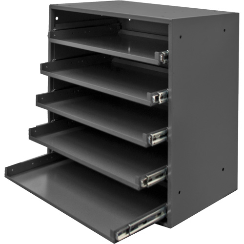 Armoire de rangement &agrave; cloisons, Acier, 5 compartiments, 20-1/2" la x 12-1/2" p, 21" h, Gris Helyx Safety & Industrial Supplies