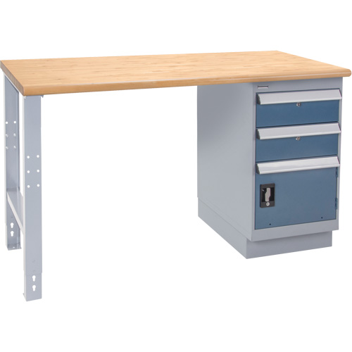 &eacute;tabli industriel, Porte a/combinaison de tiroirs, Cap 1000 lb, 72" la x 30" p, 34" h Helyx Safety & Industrial Supplies