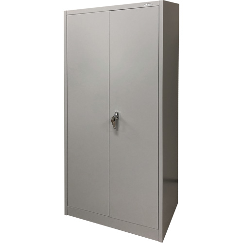 Armoire de rangement, Acier, 4 Tablettes, 66" h x 30" la x 15" P, Gris Helyx Safety & Industrial Supplies