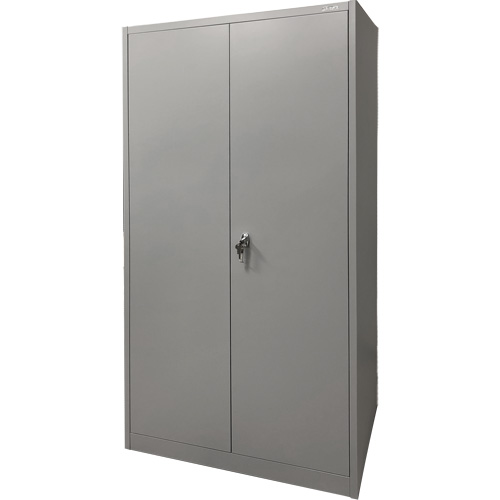 Armoire de rangement, Acier, 4 Tablettes, 78" h x 36" la x 24" P, Gris Helyx Safety & Industrial Supplies