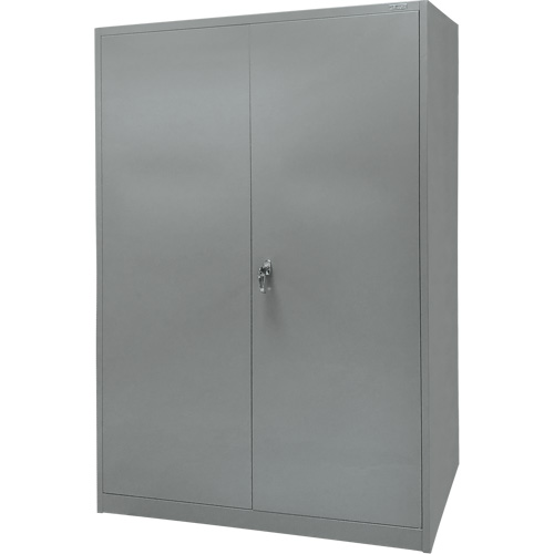 Armoire de rangement, Acier, 4 Tablettes, 78" h x 48" la x 24" P, Gris Helyx Safety & Industrial Supplies