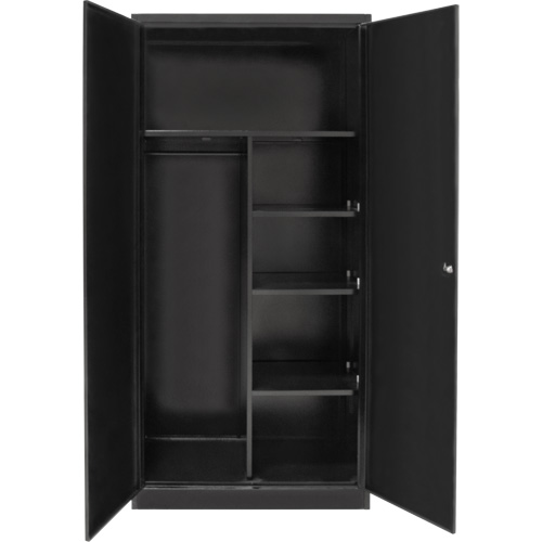 Armoire de rangement combin&eacute;e, 36" la x 18" p x 72" h, Noir Helyx Safety & Industrial Supplies