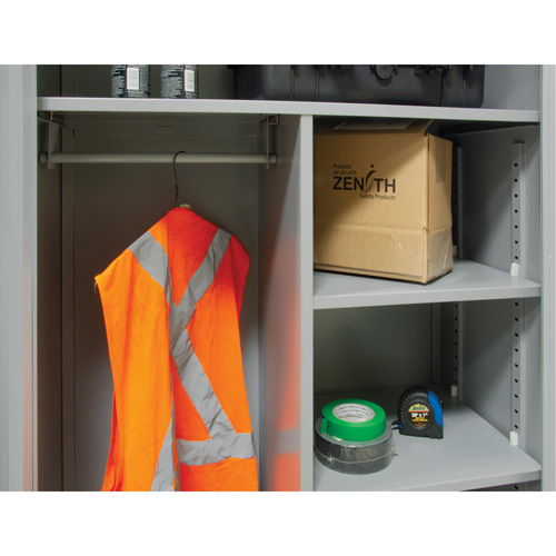 Armoire de rangement combin&eacute;e, 36" la x 18" p x 72" h, Gris Helyx Safety & Industrial Supplies