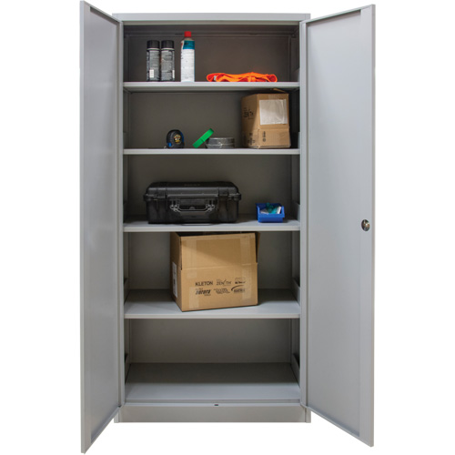 Armoires de rangement Hi-Boy, Acier, 4 Tablettes, 72" h x 36" la x 18" P, Gris Helyx Safety & Industrial Supplies