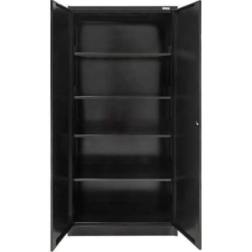 Armoire de rangement Hi-Boy, Acier, 4 Tablettes, 72" h x 36" la x 18" P, Noir Helyx Safety & Industrial Supplies