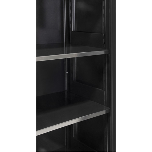 Armoire de rangement Hi-Boy, Acier, 4 Tablettes, 72" h x 36" la x 18" P, Noir Helyx Safety & Industrial Supplies