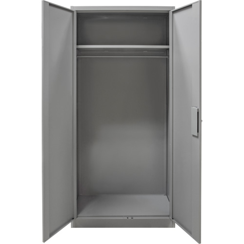 Armoire garde-robe, Acier, 36" la x 18" p x 72" h, Gris Helyx Safety & Industrial Supplies