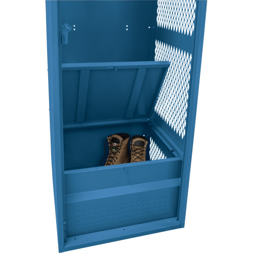 Casier pour &eacute;quipement, Acier, 24" la x 24" p x 72" h, Bleu fonc&eacute; Helyx Safety & Industrial Supplies