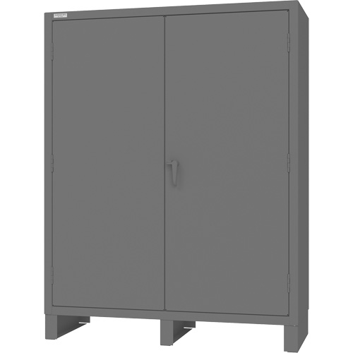 Cabinet with Hanging Bar & Standard Recessed Doors, Steel, 78" H x 60" W x 24" D, Grey Helyx Safety & Industrial Supplies