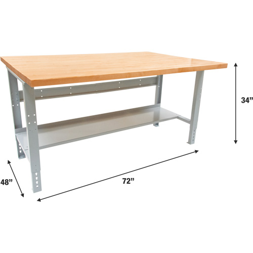 &eacute;tabli modulaire industriel, Cap 1000 lb, 72" la x 48" p Helyx Safety & Industrial Supplies