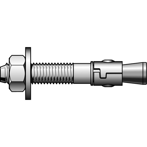 Boulons d'ancrage Power-Stud &agrave; gaine, en acier inoxydable, Acier inoxydable, 7/8" x 8" Helyx Safety & Industrial Supplies