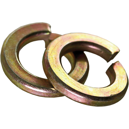Rondelle d'arr&ecirc;t fendue, 3/8", Zinc jaune Helyx Safety & Industrial Supplies