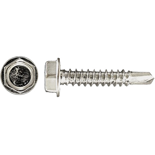Rondelle hexagonale auto-perc&eacute;e Drill-X, #14 x 1" lo, Zingu&eacute; Helyx Safety & Industrial Supplies