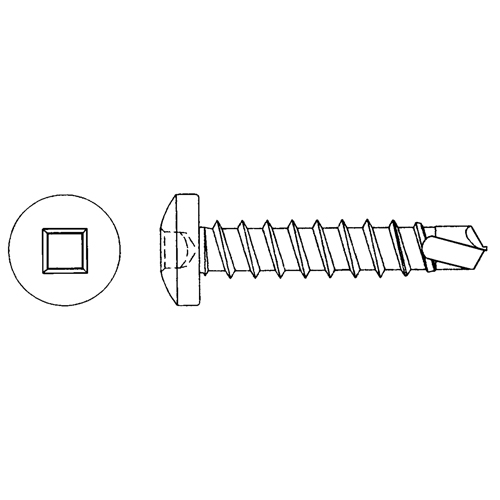 Vis autoforeuse, #6 x 3/8" lo, Zingu&eacute; Helyx Safety & Industrial Supplies
